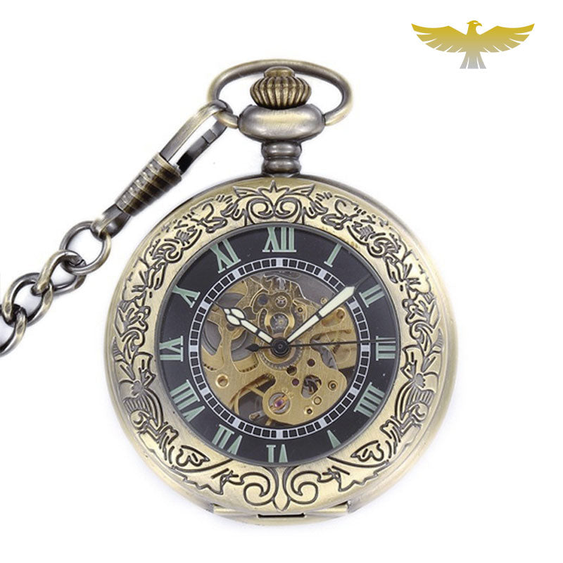 Montre à Gousset Mécanique Vintage Fonctionnelle - Boîtier Argenté, Cadran Blanc, Pour Homme