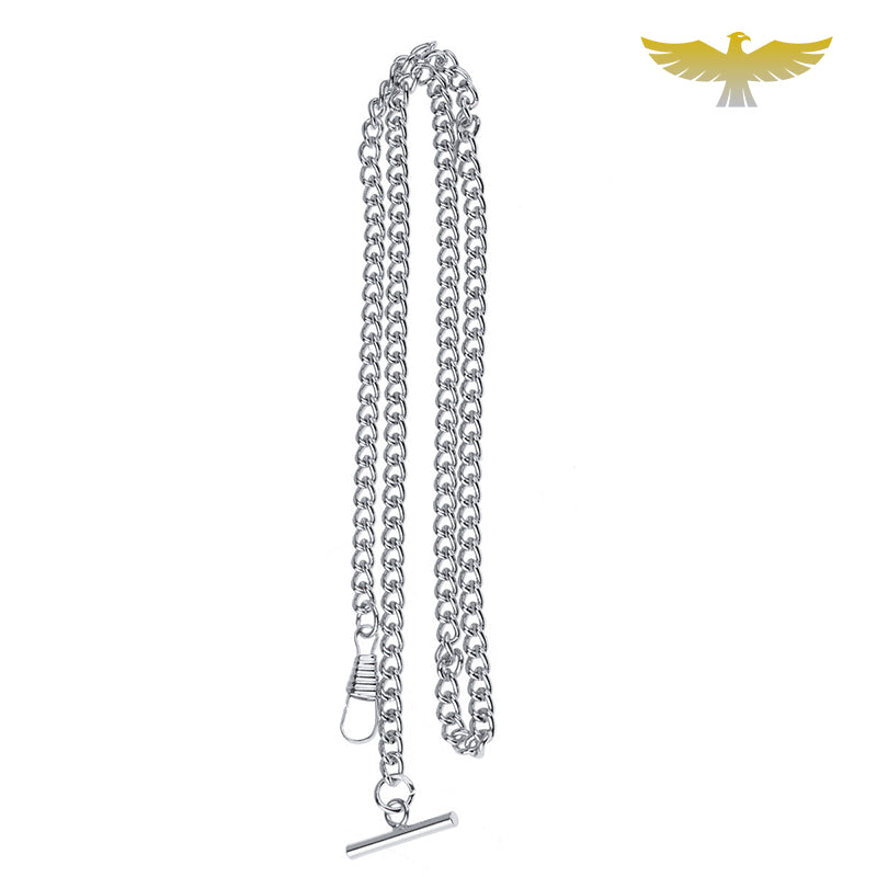 Ancienne Chaîne De Gousset Ou Boutonnière En Argent - Occasion - Sans Marque