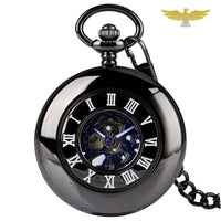 Montre à gousset noire moderne - Montre-de-poche-gousset.com Montre à gousset noire moderne