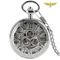 MONTRE DE POCHE GOUSSET LUXE DIAMANT D'ARGENT - Montre-de-poche-gousset.com MONTRE DE POCHE GOUSSET LUXE DIAMANT D'ARGENT