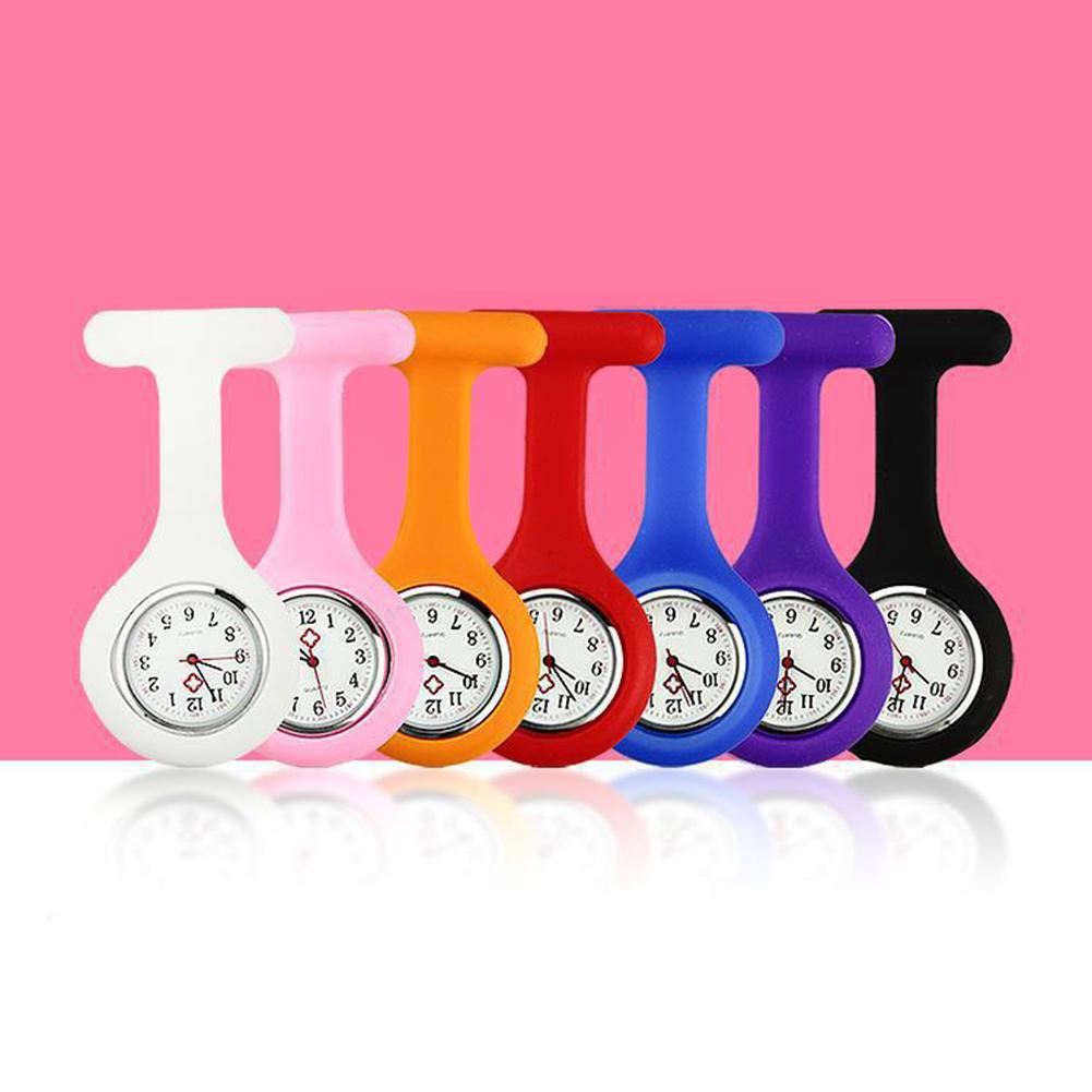 Montre Infirmière ROLSLEY - Silicone, Quartz, Avec Clip Broche Et Chaîne