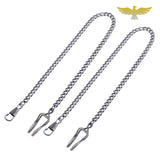 2 Chaines Or glissière de ceinture montre a gousset - montre-de-poche-gousset - ceinture, chaîne, chaîne boucle de ceinture, gourmette, or, pantalon