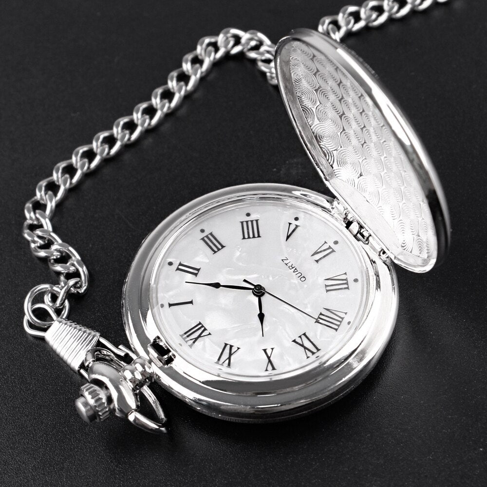 Montre à gousset quartz argent Roman Edition