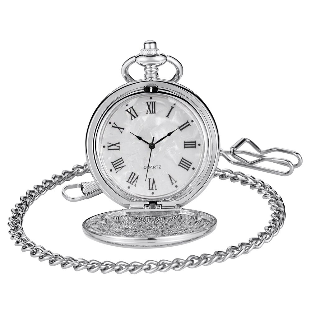 Montre à gousset quartz argent Roman Edition