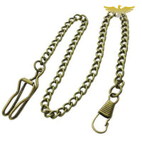 Chaîne montre à gousset bronze antique