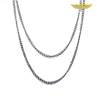 Chaine collier noire pour montre à gousset