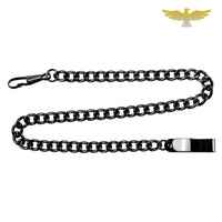 Chaine montre à gousset polyvalente noire