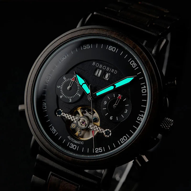 Montres bracelet mécaniques automatiques pour hommes - montre-de-poche-gousset