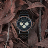 Montre bracelet chronophage en bois - montre-de-poche-gousset