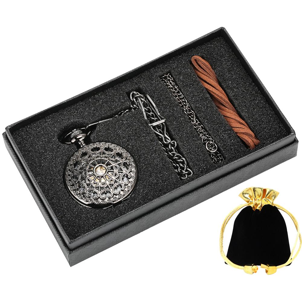 Coffret de montre à gousset mécanique Dark Roman