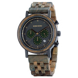 Montre bracelet chronophage en bois - montre-de-poche-gousset