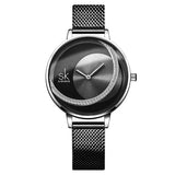 Montre bracelet quartz or rose chic femme