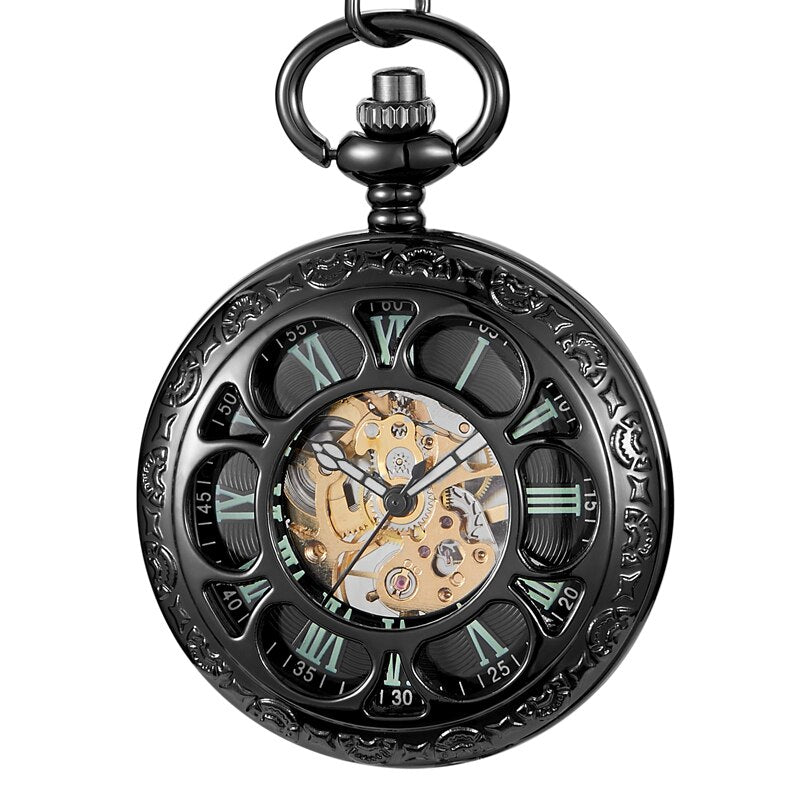 Montre a gousset mécanique lumineuse Radioactive Diamond