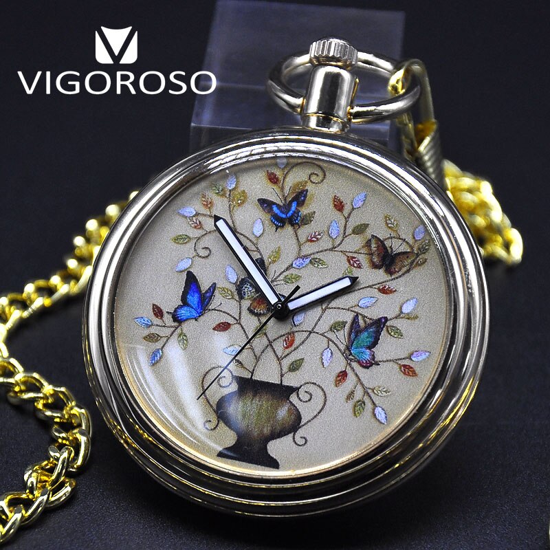 Montre de Poche Enchanting Butterfly