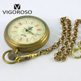 Montre Gousset Mécanique Vintage Cuivre Pur - montre-de-poche-gousset