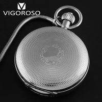 Montre Gousset Mécanique Acier Argenté Royal