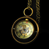 Montre Pendentif Mécanique Sphère Verre Vintage Steampunk - montre-de-poche-gousset