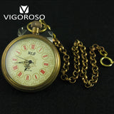 Montre Gousset Mécanique Vintage Cuivre Pur - montre-de-poche-gousset