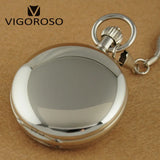 Montre Gousset Mécanique Acier Argenté Royal - montre-de-poche-gousset