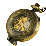 Montre Gousset Mécanique Squelette Steampunk Chiffres Arabes - montre-de-poche-gousset