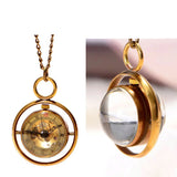 Montre Pendentif Mécanique Sphère Verre Vintage Steampunk - montre-de-poche-gousset