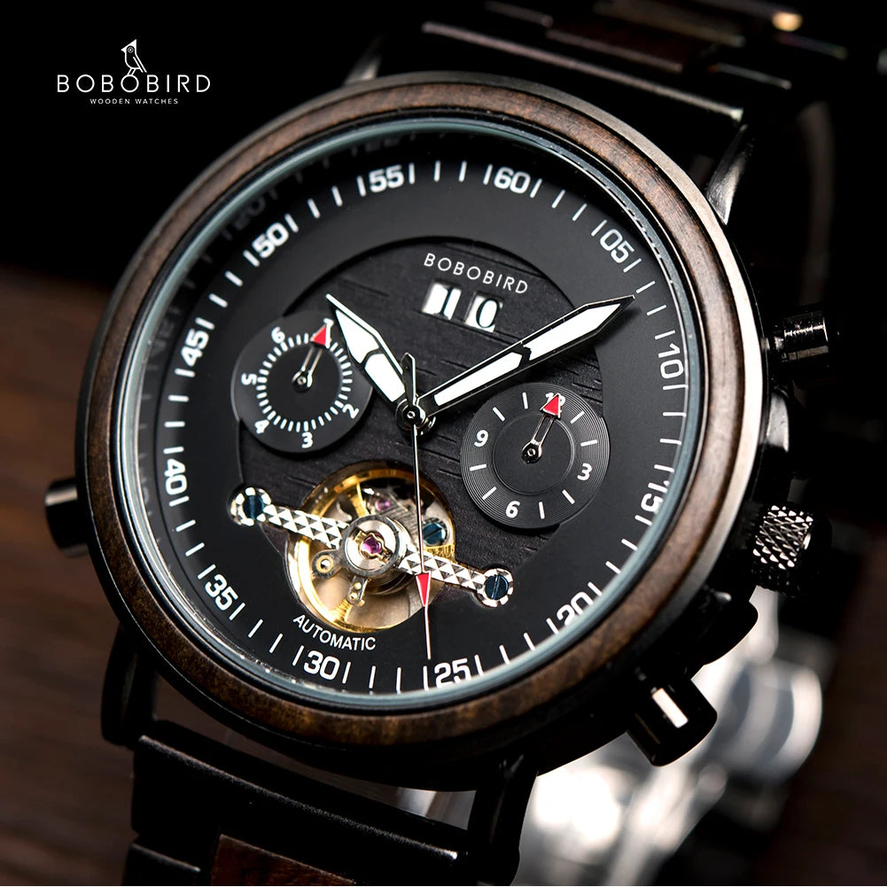 Montres bracelet mécaniques automatiques pour hommes - montre-de-poche-gousset