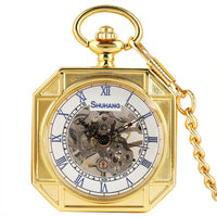 Montre à gousset or mécanique Octogonal Skeleton