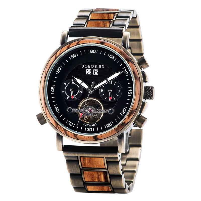 Montres bracelet mécaniques automatiques pour hommes - montre-de-poche-gousset