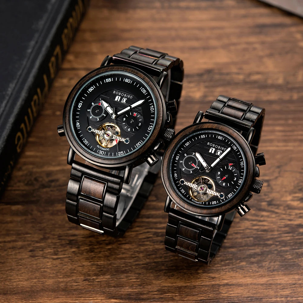 Montres bracelet mécaniques automatiques pour hommes - montre-de-poche-gousset