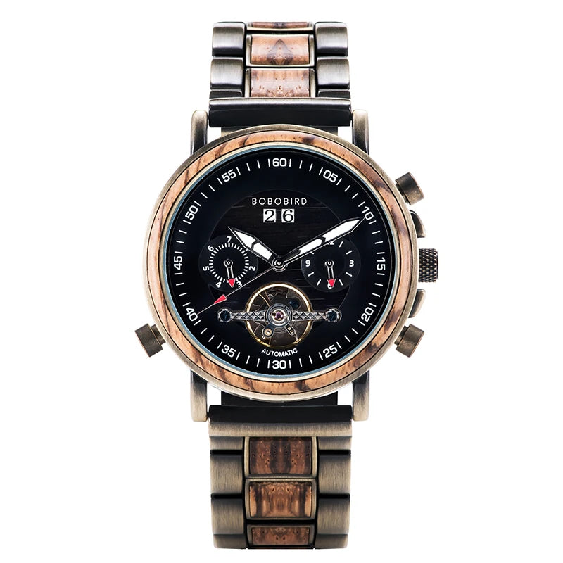 Montres bracelet mécaniques automatiques pour hommes - montre-de-poche-gousset
