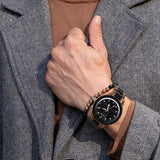 Montre bracelet en bois luminus green - montre-de-poche-gousset