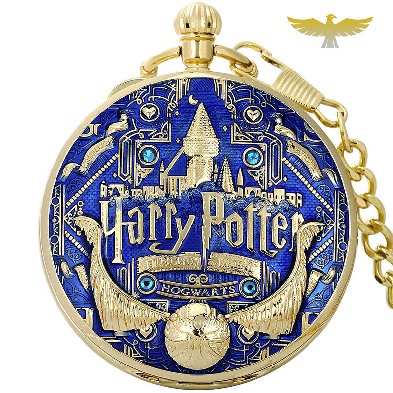 Montre à gousset musicale quartz Harry Potter remontage mécanique - montre-de-poche-gousset - cadran-ouvert, cinema, montre gousset, musique, mécanique, open-face, Papa, quartz