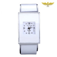 Montre bracelet blanche et noire à quartz femme