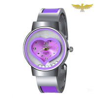 Montre bracelet femme acier inoxydable à quartz colorée