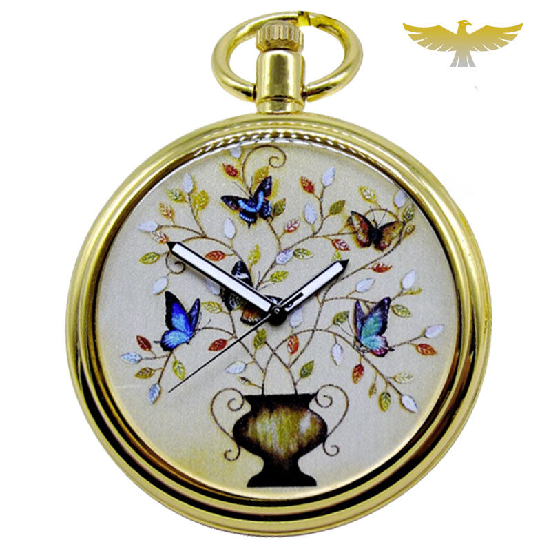 Montre de Poche Enchanting Butterfly