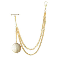 Chaîne Albert Heritage Victorien Acier Argenté Poli