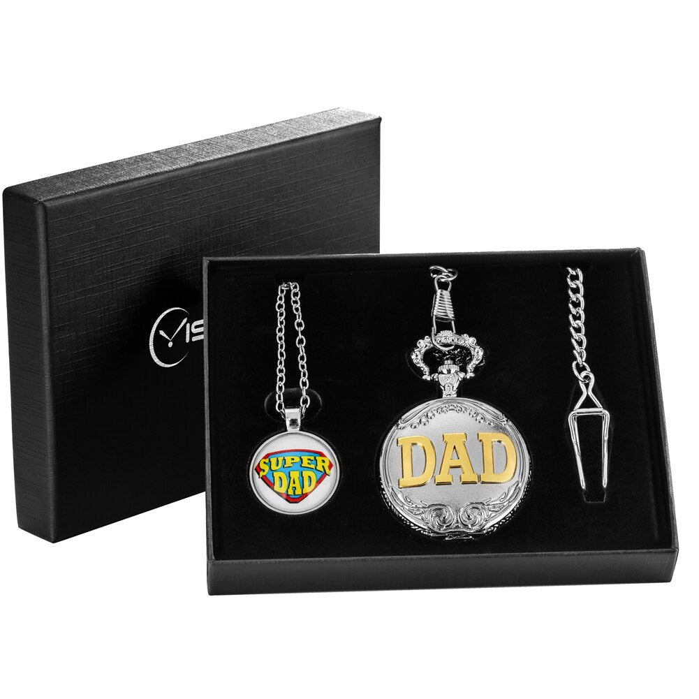 Coffret montre à gousset pour papa 'DaD'