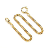 Chaîne de Gousset Maille Gourmette Or Jaune Poli Élégant - montre-de-poche-gousset