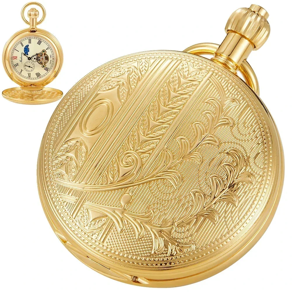 Montre à gousset mécanique Golden Bell - montre-de-poche-gousset