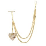 Chaîne de Gousset Héritage Victorien Argent Poli Miroir - montre-de-poche-gousset