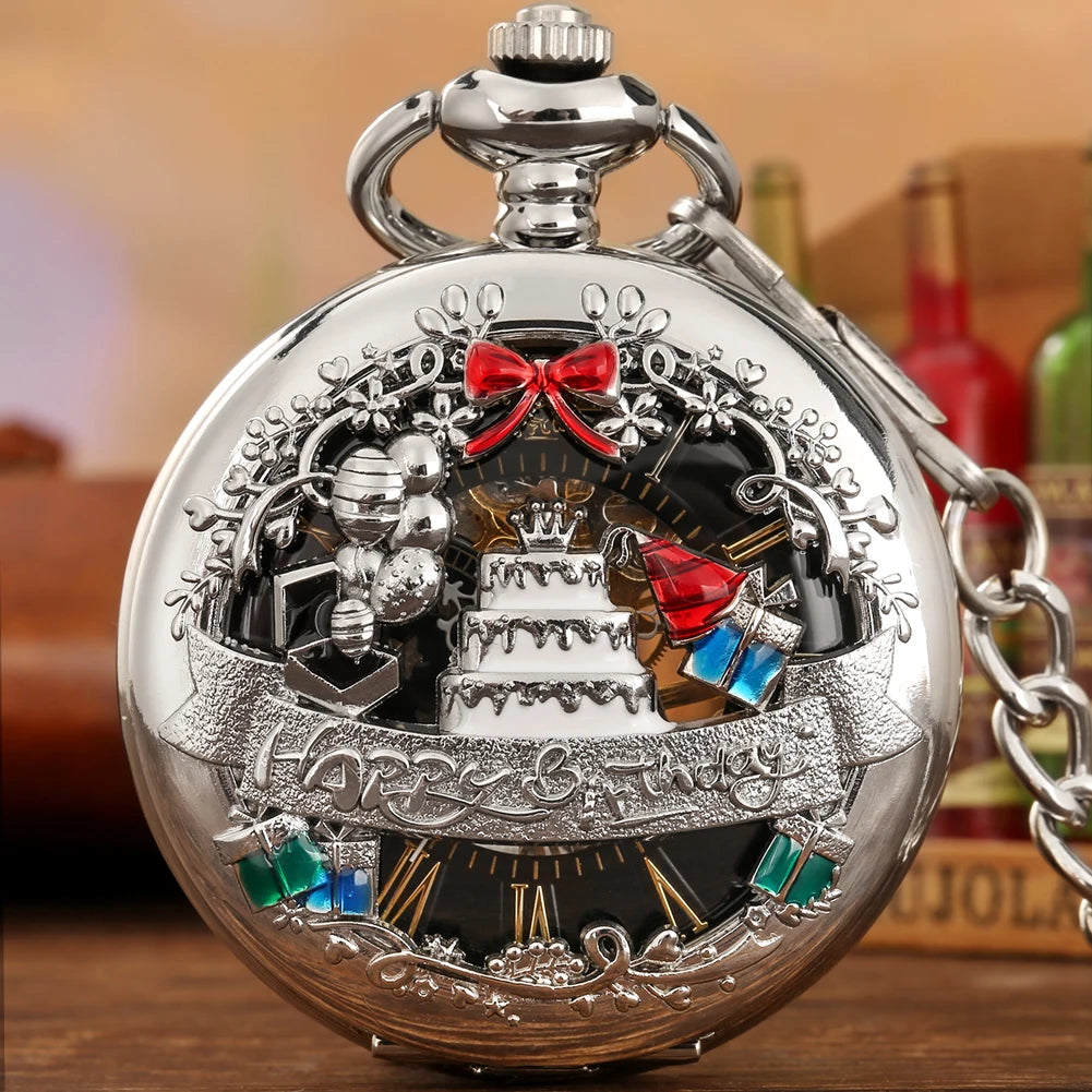 Montre gousset musicale avec horloge - montre-de-poche-gousset