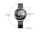 Montre bracelet quartz or rose chic femme