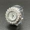 Bague montre quartz Pink lady's Argent