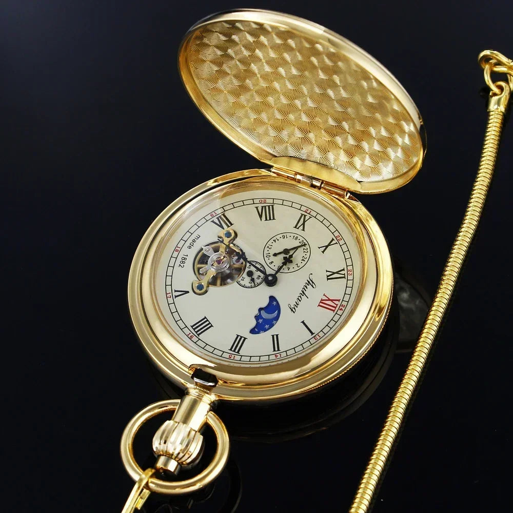 Montre à gousset mécanique Golden Bell - montre-de-poche-gousset