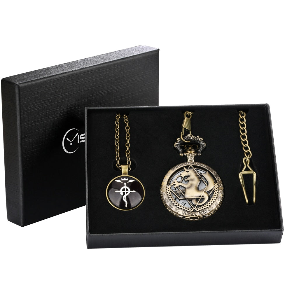 Coffret montre à gousset quartz Fullmetal Alchemist