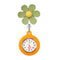 Montre infirmière originale fleurs orange 7