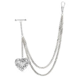 Chaîne de Gousset Héritage Victorien Argent Poli Miroir - montre-de-poche-gousset