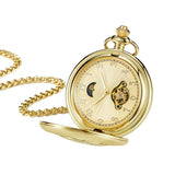 Montre a gousset mécanique Heart Moon - montre-de-poche-gousset