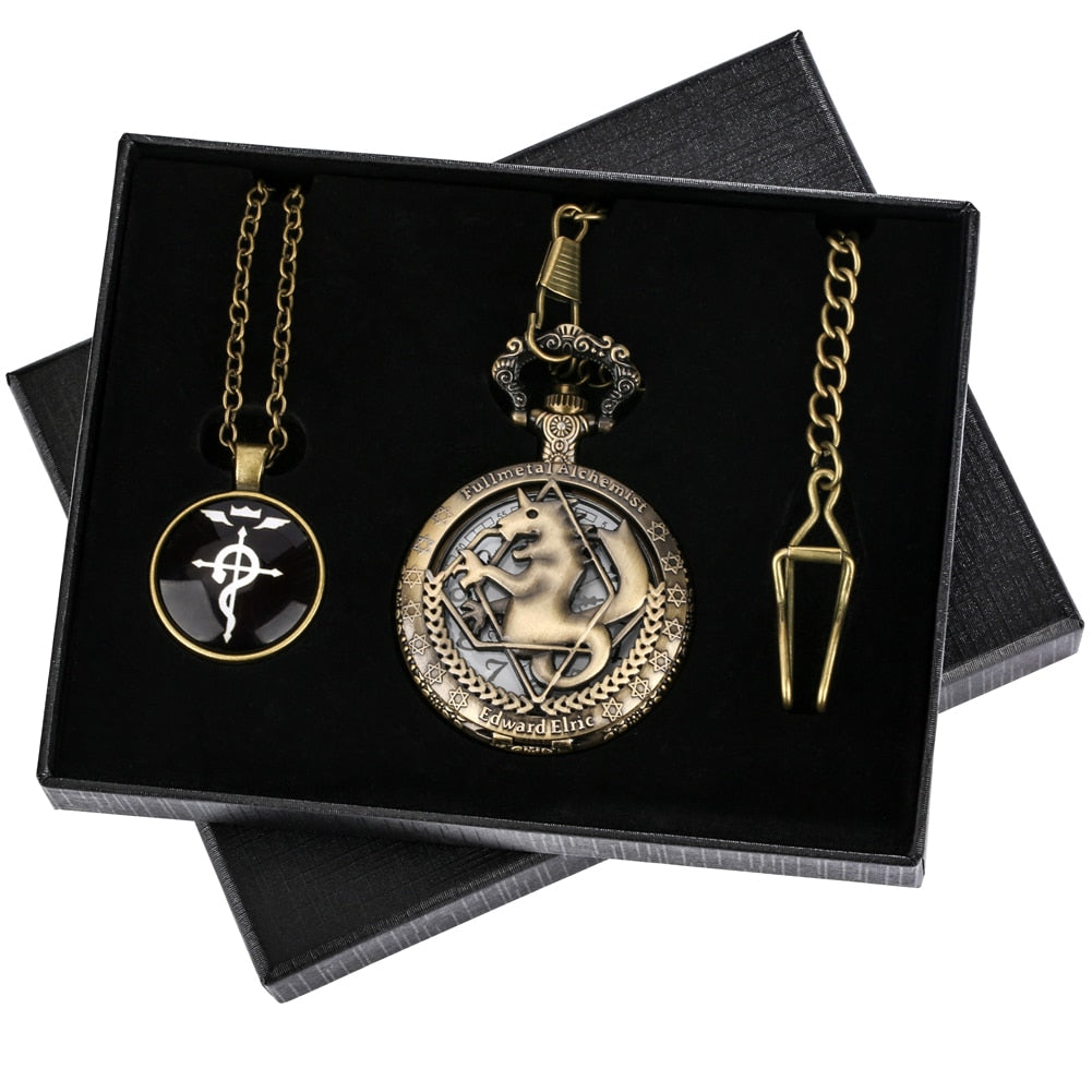 Coffret montre à gousset quartz Fullmetal Alchemist