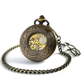 Montre Gousset Mécanique Demi-Chasseur Chiffres Romains - montre-de-poche-gousset